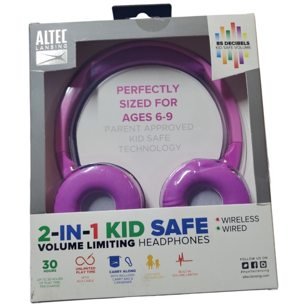 Altec Pink Headphones New in Box - Picture 2 of 2